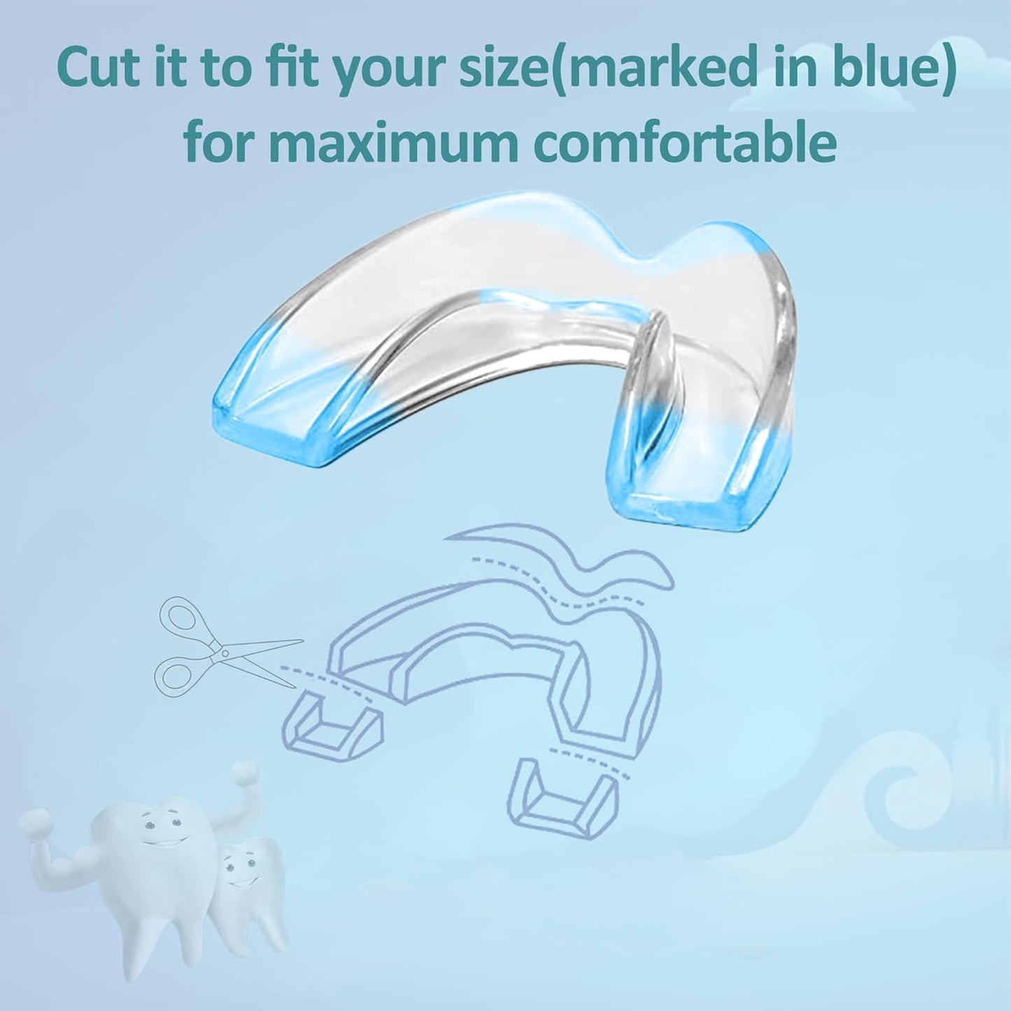 Kids Mouth Guard for Grinding Teeth, 4 Pack Moldable Night Guards Pink for Clenching Teeth | Comfortable Nighttime Protection Guard | Including Hygiene Case & Gel Ice Pack