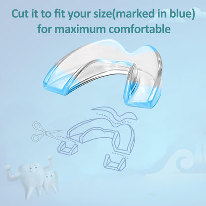 Kids Mouth Guard for Grinding Teeth, 4 Pack Moldable Night Guards Pink for Clenching Teeth | Comfortable Nighttime Protection Guard | Including Hygiene Case & Gel Ice Pack