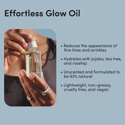 Effortless Glow Face Oil, Lightweight, Hydrating Drops, 1 Fl Oz
